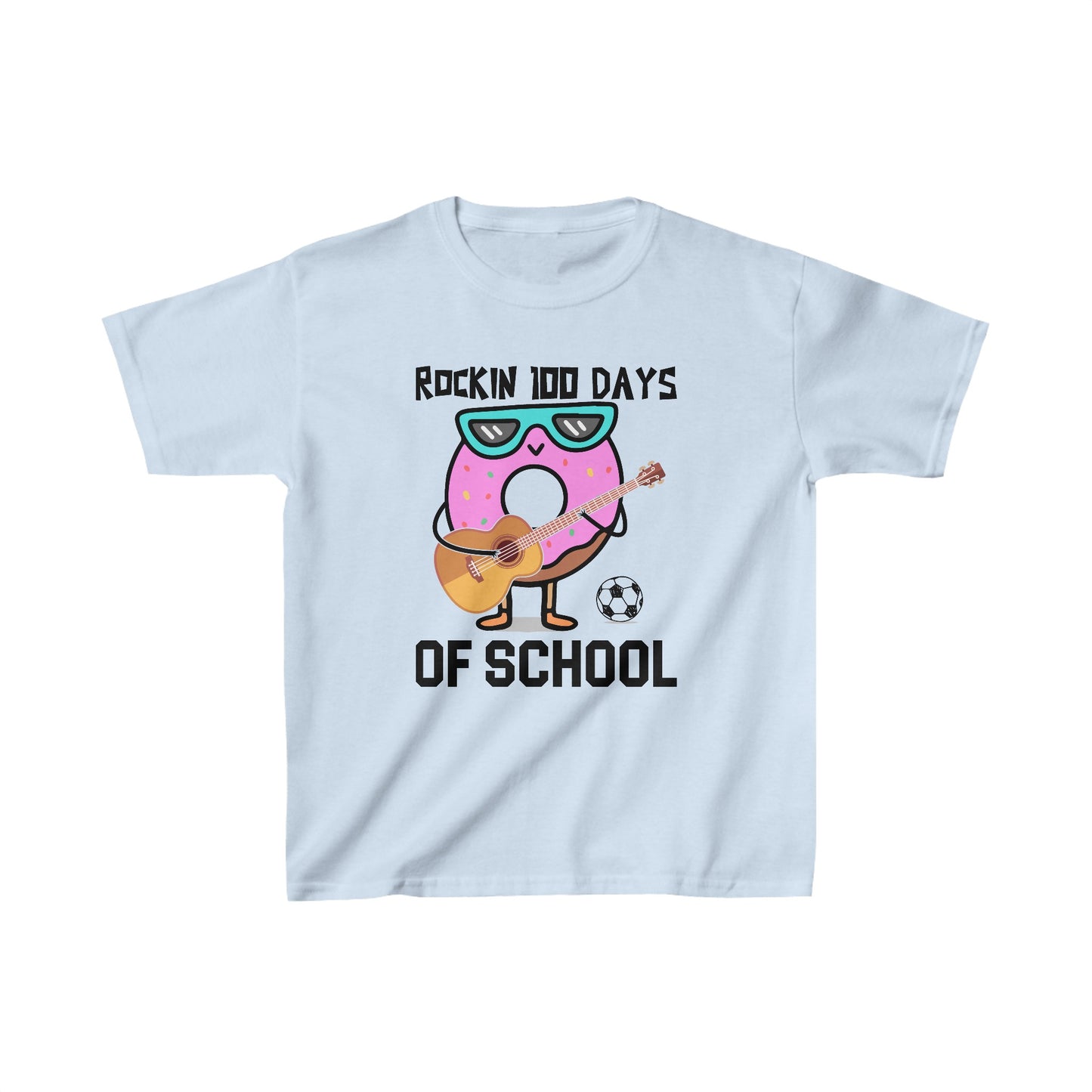 Rockin' 100 Days of School Shirt – Sweet Tunes for a Sweet Milestone! - Celebration School Shirt - Kids Heavy Cotton™ Tee