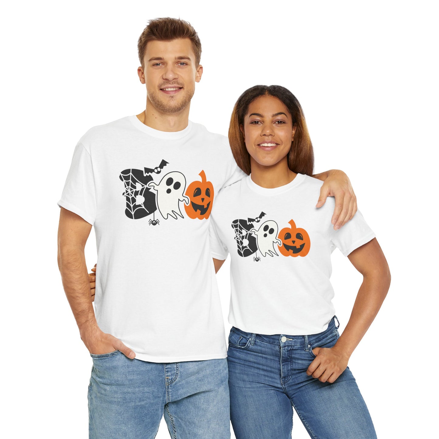 Spooky BOO Halloween T-Shirt - Adult Unisex Tee - Express Delivery available