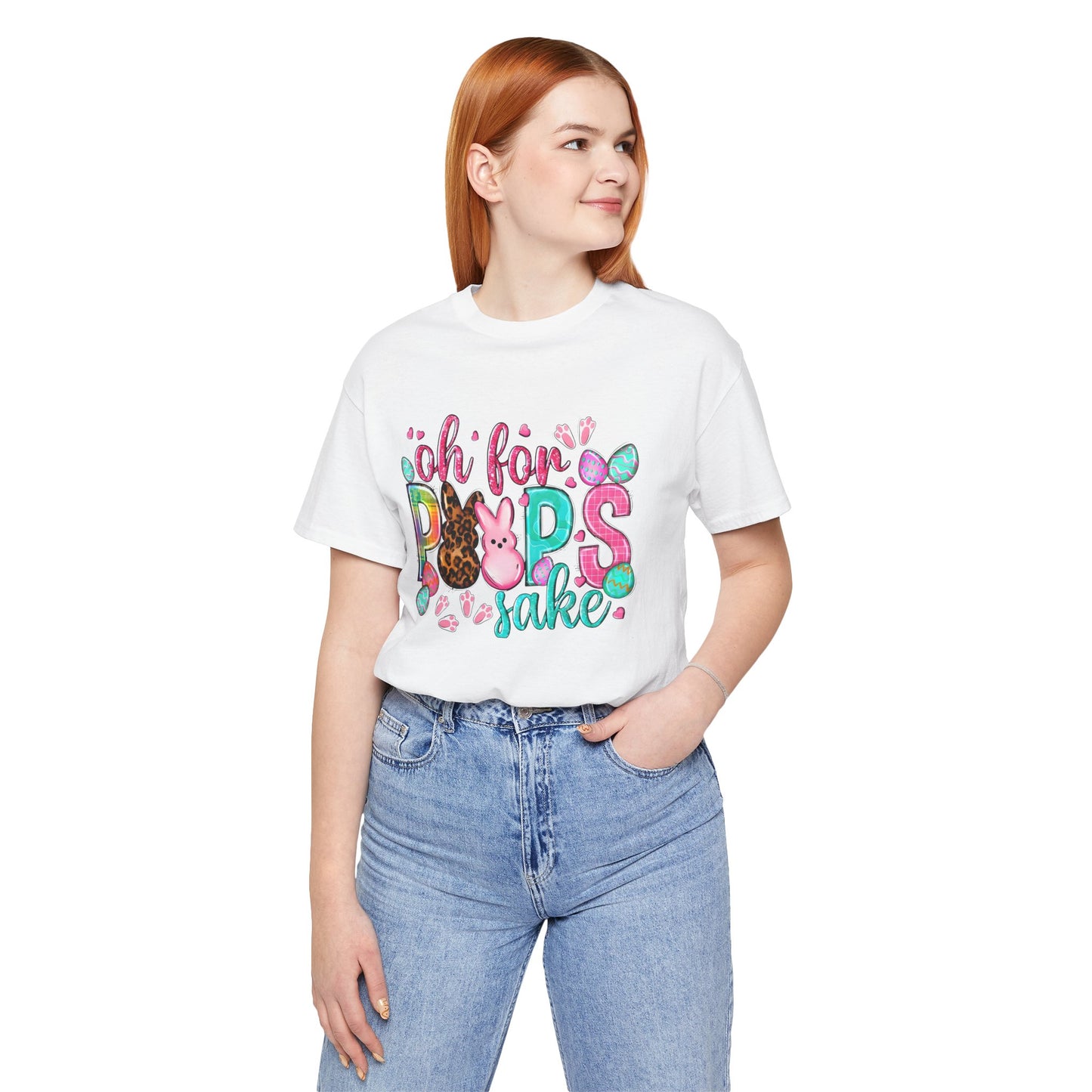 Funny Easter Shirt, Peeps Tee, Oh For Peeps Sake, Unisex T-Shirt, Bella+Canvas, Easter Gift