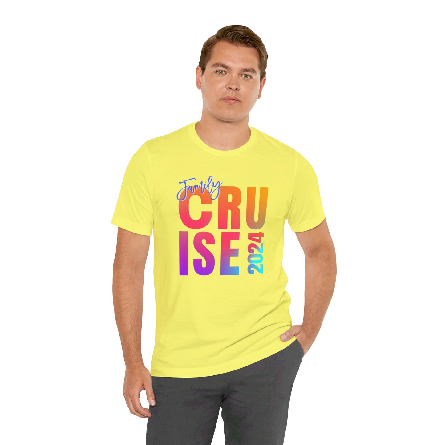 Family Cruise 2024, Adult, Unisex Jersey Short Sleeve Tee, Express Delivery available