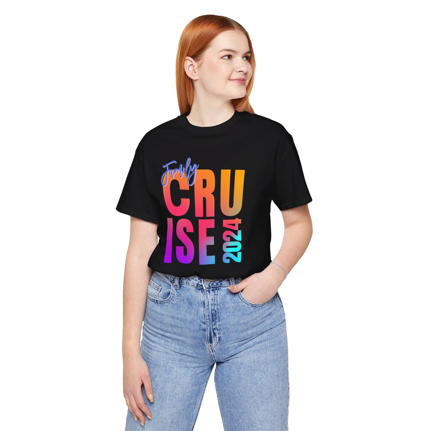 Family Cruise 2024, Adult, Unisex Jersey Short Sleeve Tee, Express Delivery available