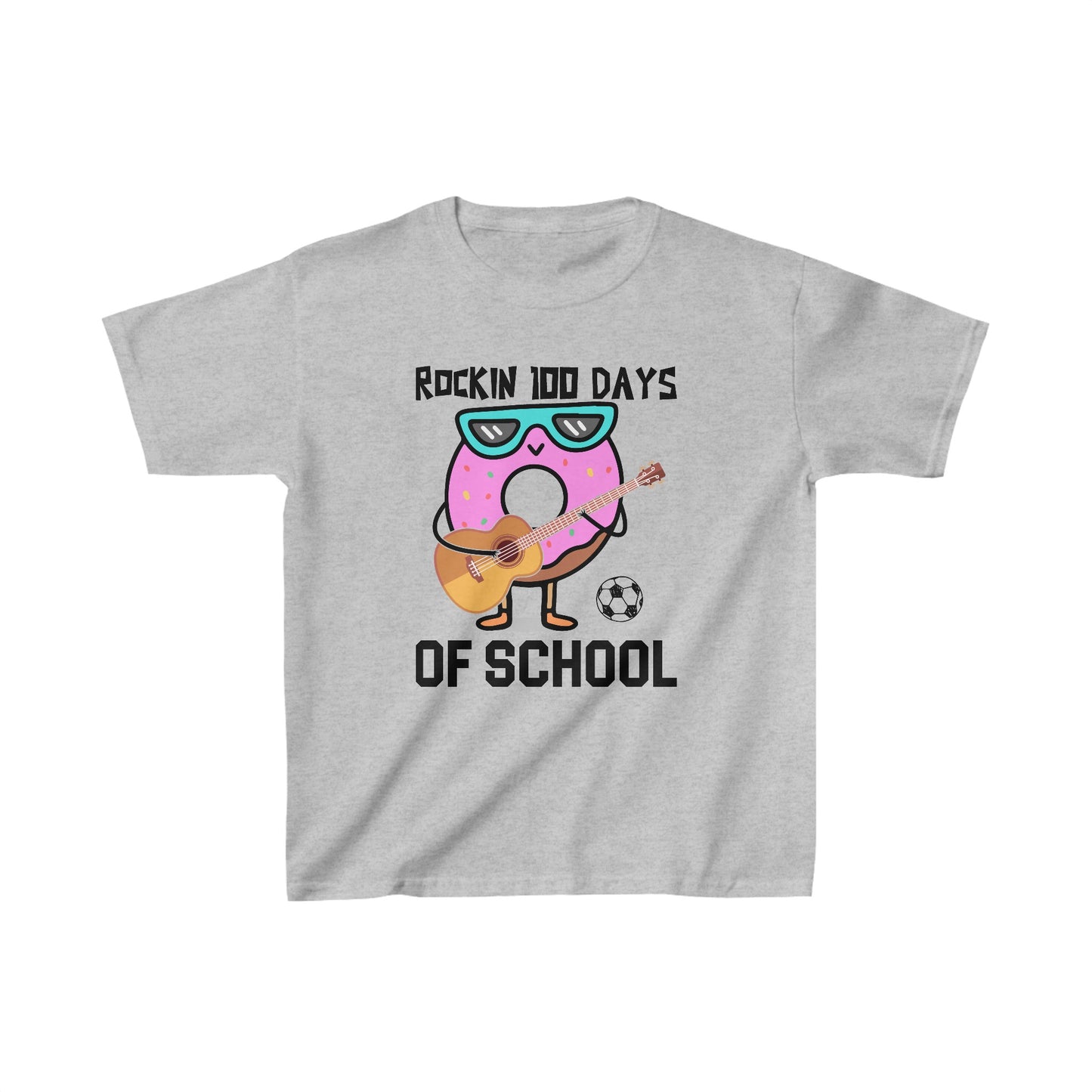 Rockin' 100 Days of School Shirt – Sweet Tunes for a Sweet Milestone! - Celebration School Shirt - Kids Heavy Cotton™ Tee