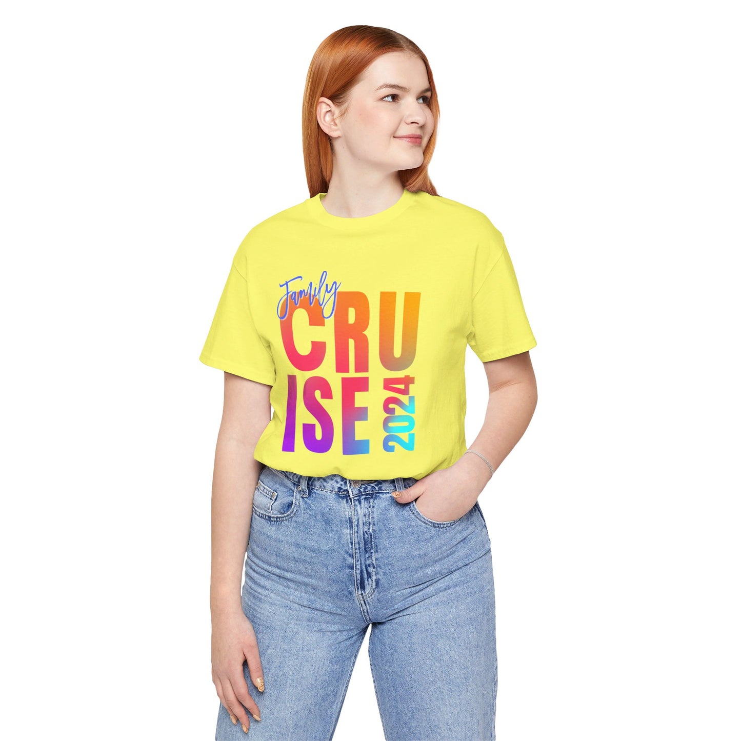 Family Cruise 2024, Adult, Unisex Jersey Short Sleeve Tee, Express Delivery available
