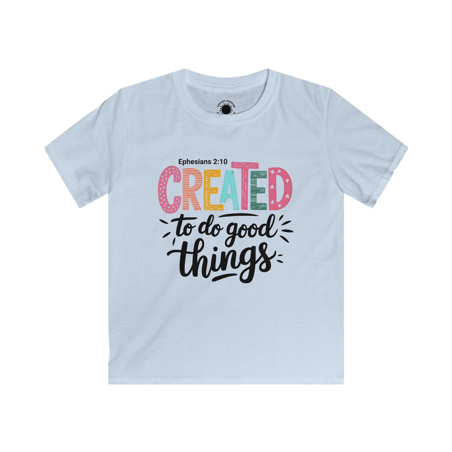 Kids Inspirational Tee - Created to Do Good Things