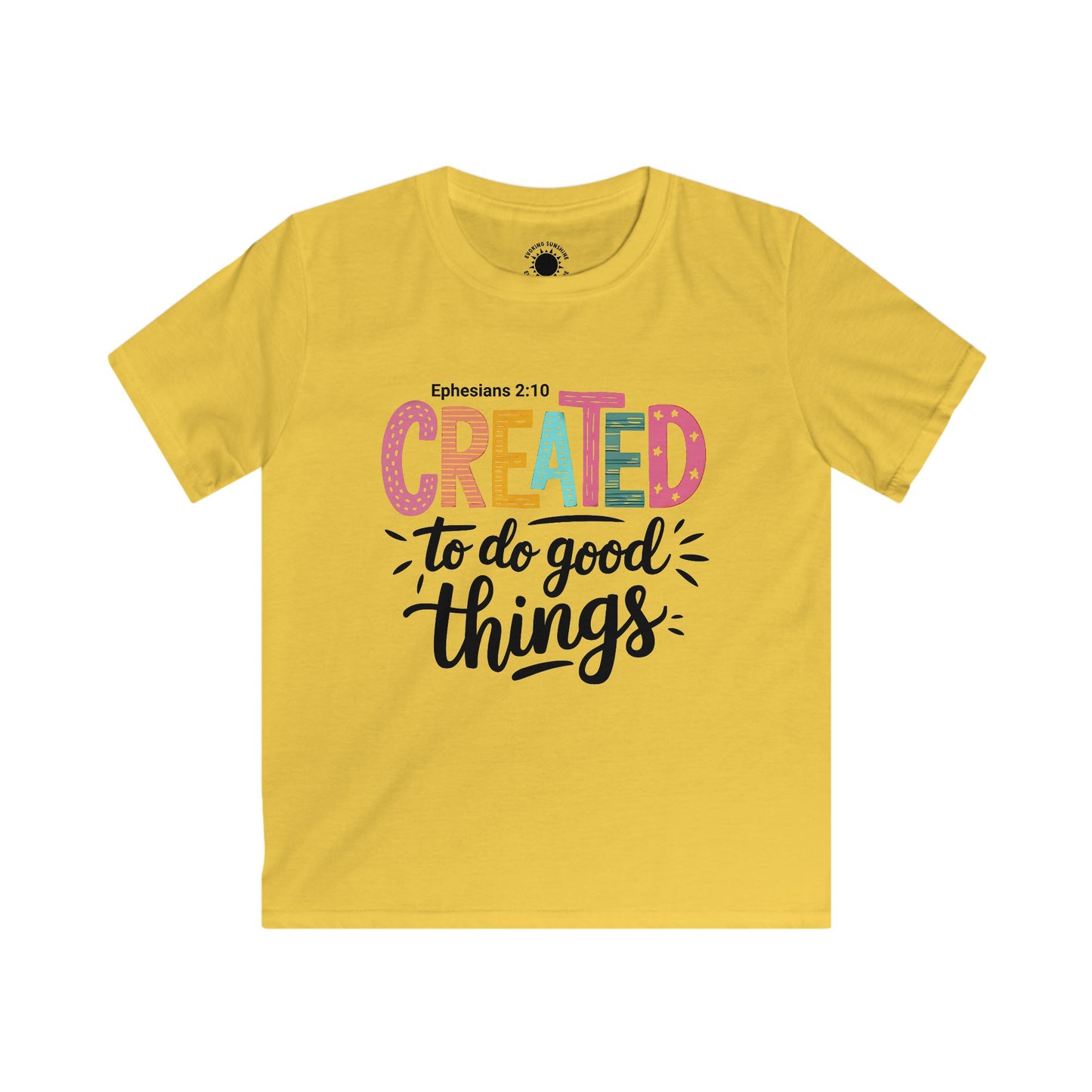 Kids Inspirational Tee - Created to Do Good Things