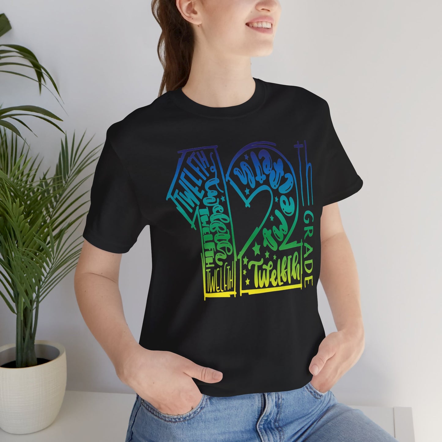 12th Grade Celebration Short Sleeve Tee, High School, School Year, 12 grade, Senior Year, Senior Class