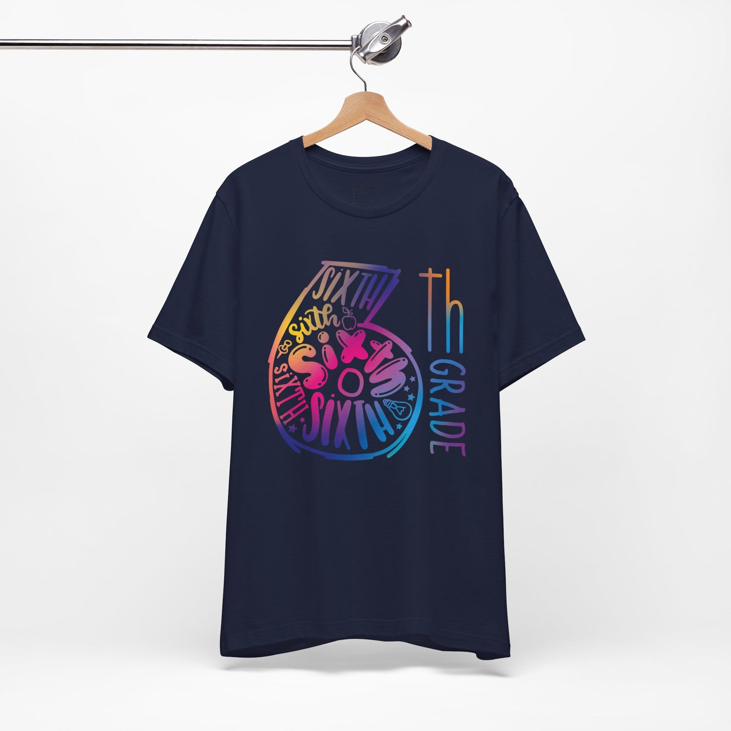 6th Grade Celebration Short Sleeve Shirt , Middle School, School Year, Sixth grade