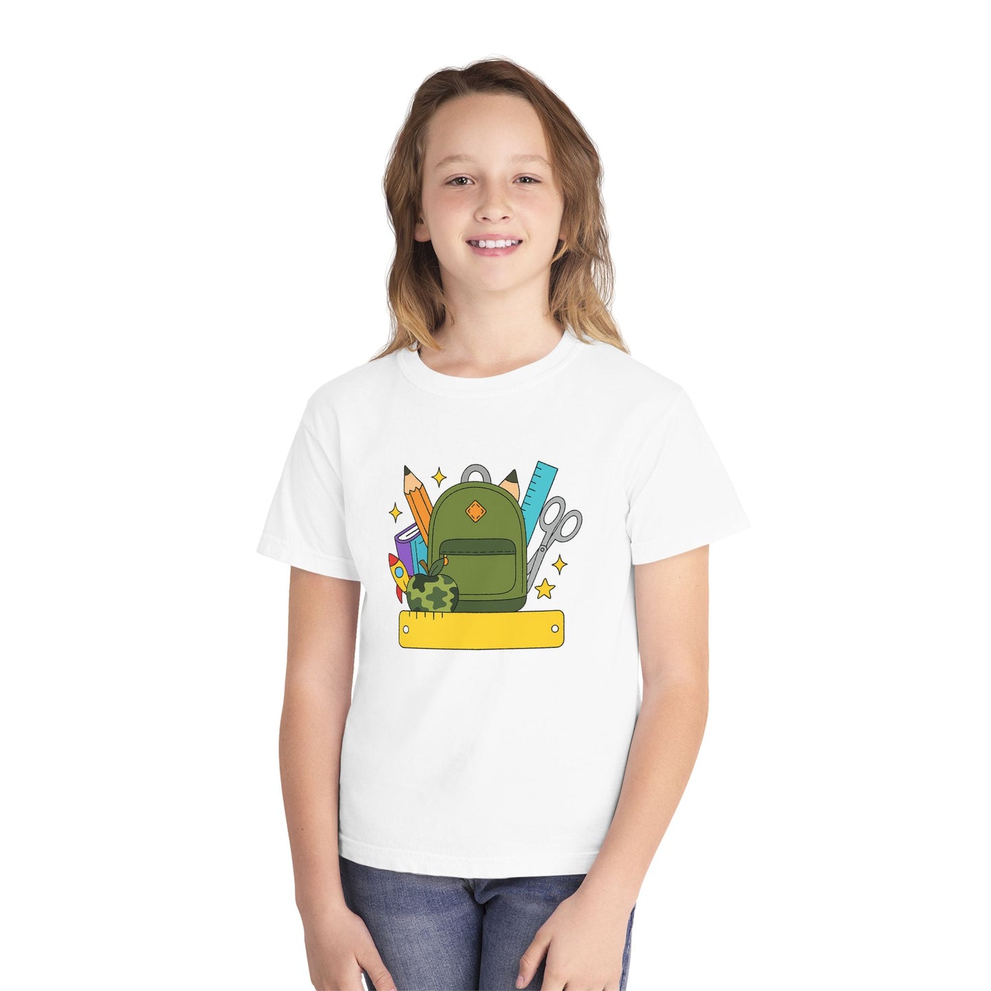 Personalized Boys Back To School Youth Tee, Personalized Boy Shirt, Backpack, Bookbag Shirt