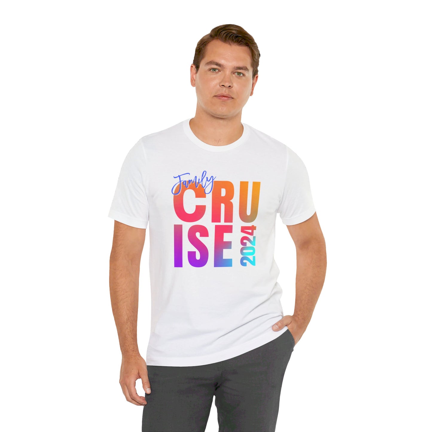 Family Cruise 2024, Adult, Unisex Jersey Short Sleeve Tee, Express Delivery available