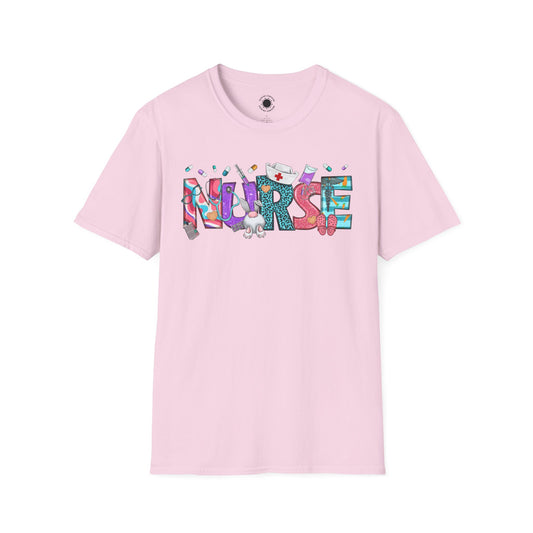 Nurse Graphic T-Shirt - Fun & Colorful Design for Healthcare Heroes