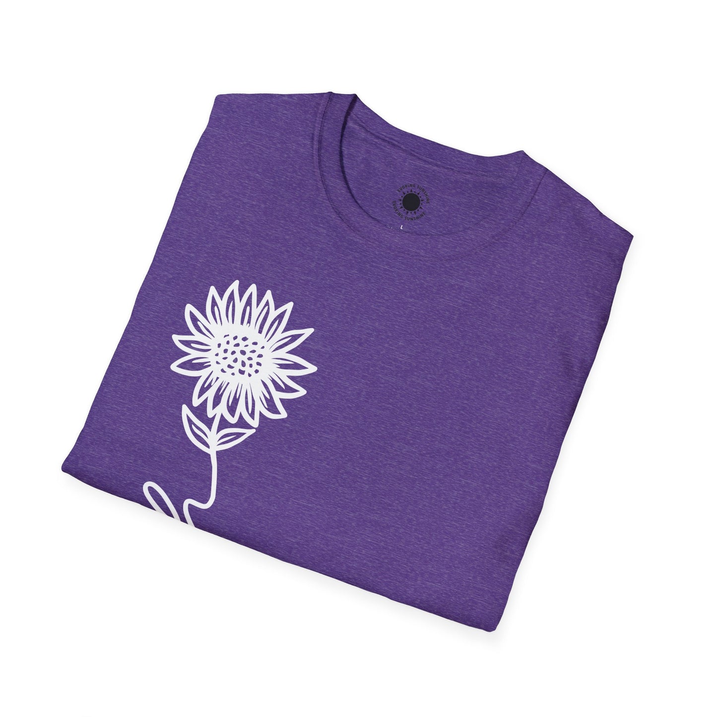 Faith-Inspired Unisex Softstyle T-Shirt - Floral Design for Everyday Wear