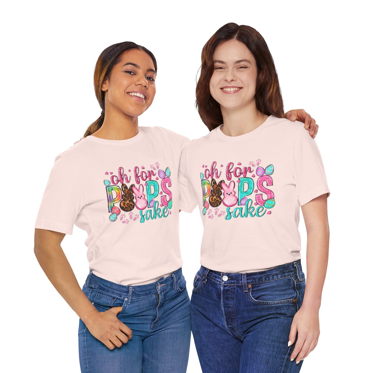 Funny Easter Shirt, Peeps Tee, Oh For Peeps Sake, Unisex T-Shirt, Bella+Canvas, Easter Gift