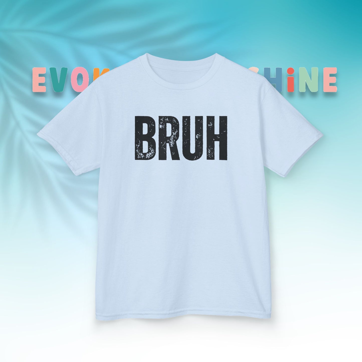 Kids Heavy Cotton™ Tee - Funny 'BRUH' Shirt for Boys & Girls, Casual Kids Wear, Gift for Birthdays, Anniversaries, Humor Apparel
