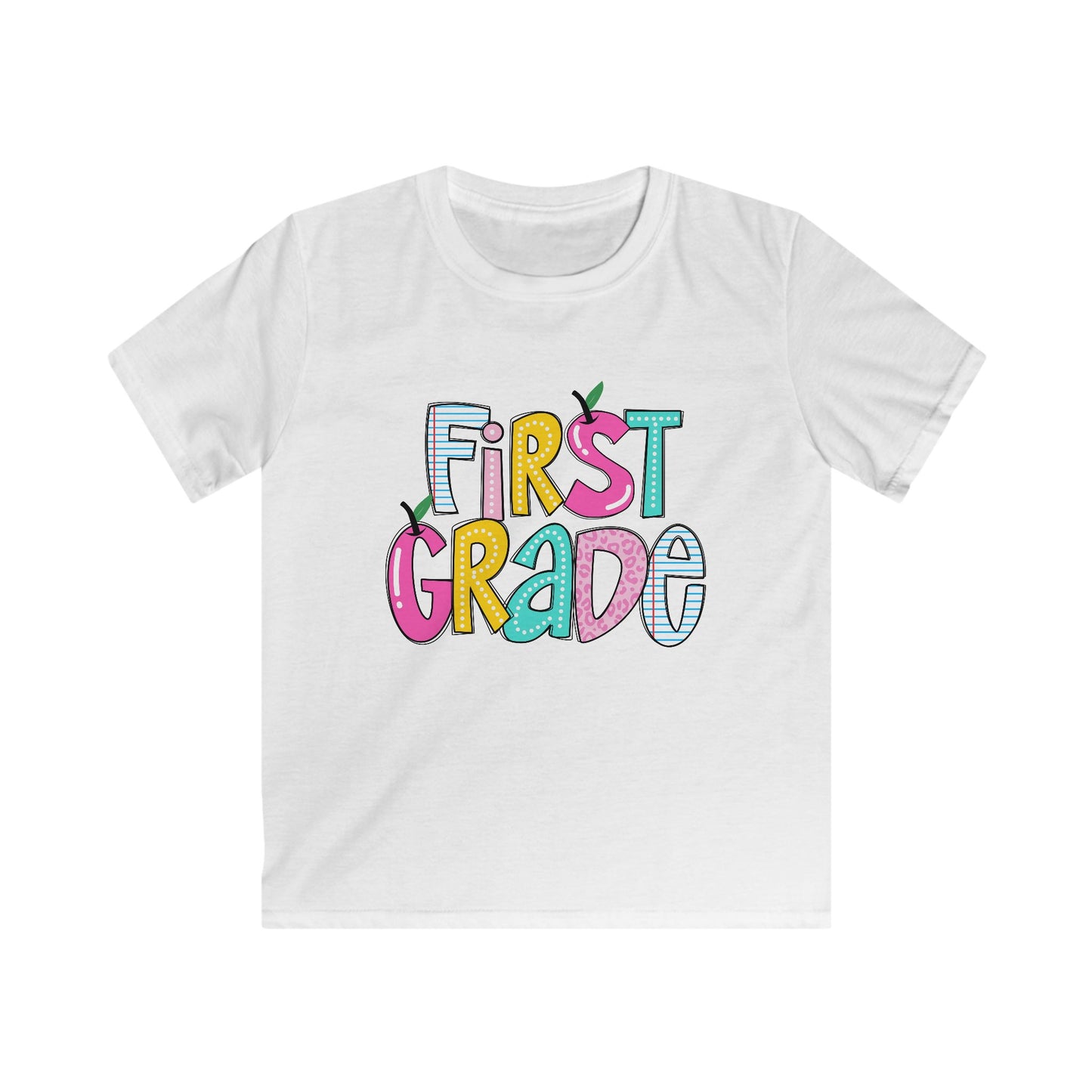 First Grade Kids Tee, Cute Kids Shirt, Back to School Gift, Children's T-Shirt, Elementary School, First Day of School