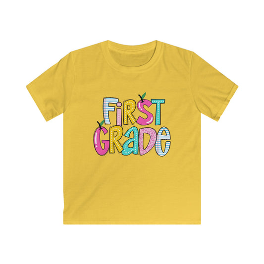 First Grade Kids Tee, Cute Kids Shirt, Back to School Gift, Children's T-Shirt, Elementary School, First Day of School