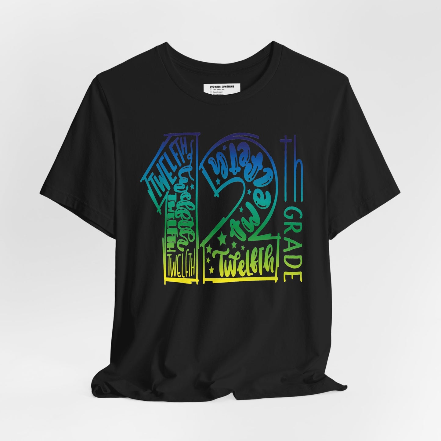 12th Grade Celebration Short Sleeve Tee, High School, School Year, 12 grade, Senior Year, Senior Class