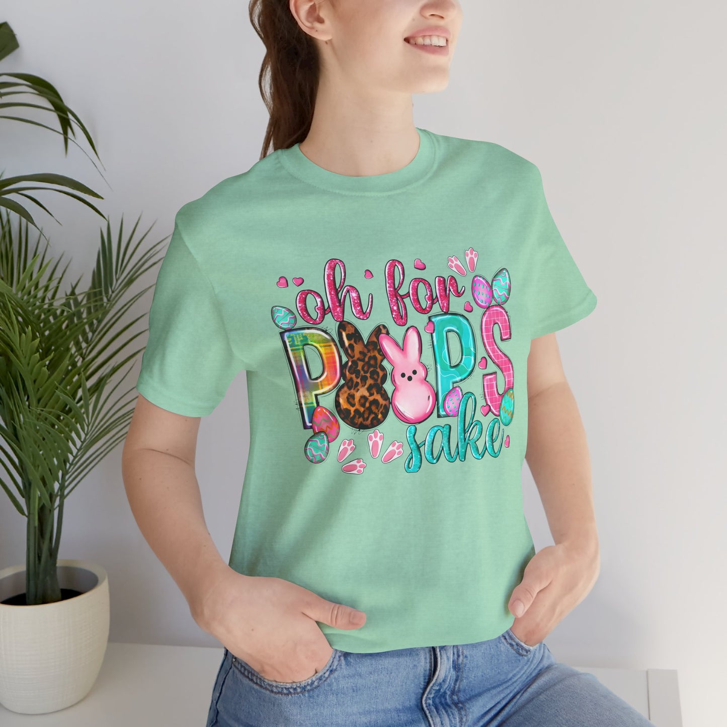 Funny Easter Shirt, Peeps Tee, Oh For Peeps Sake, Unisex T-Shirt, Bella+Canvas, Easter Gift