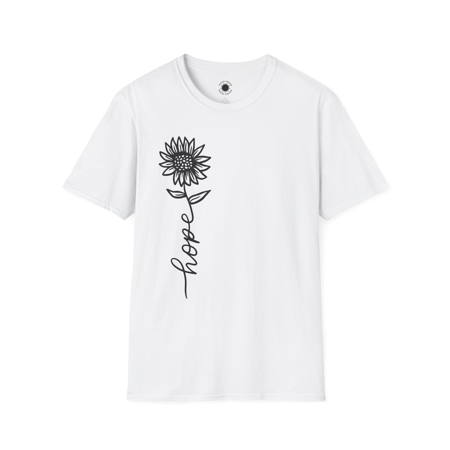 Hope-Inspired Unisex Softstyle T-Shirt - Floral Design for Everyday Wear