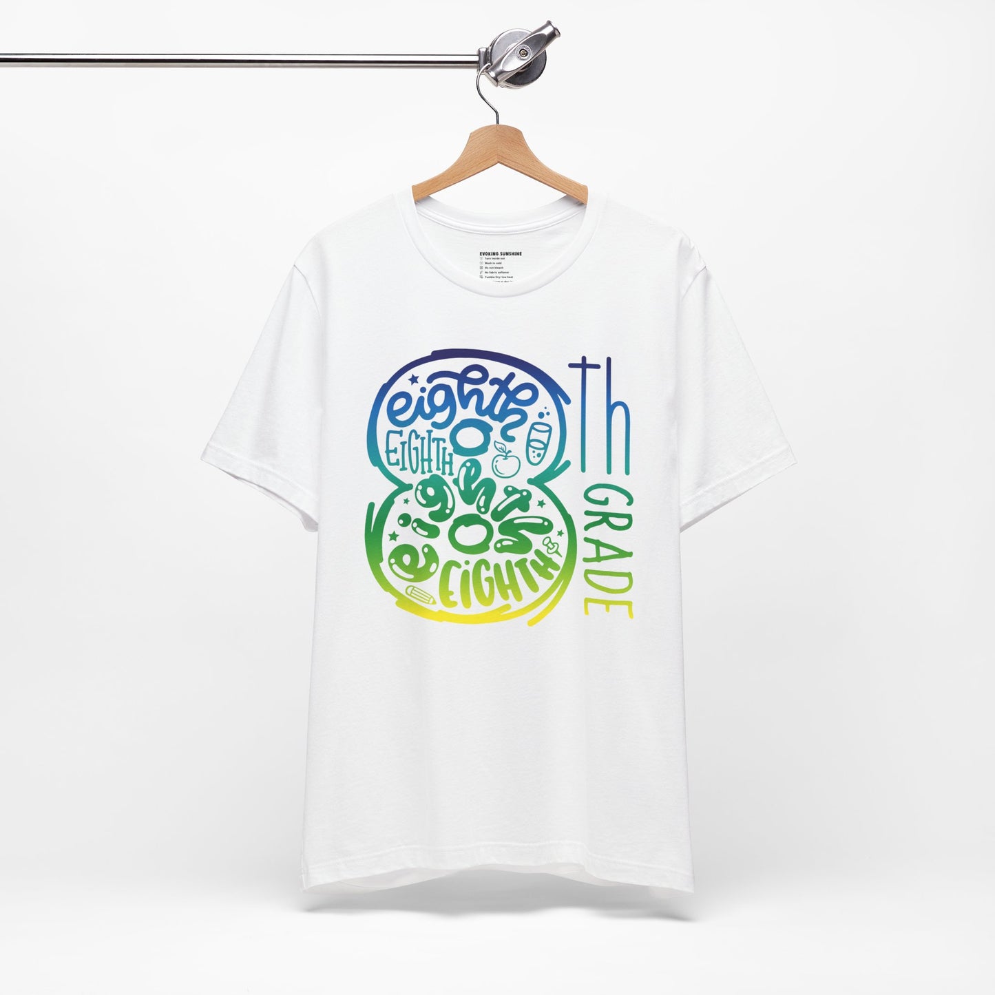 8th Grade Celebration Short Sleeve Tee, Middle School, School Year, Eighth grade