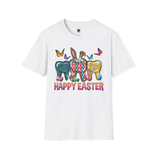 Happy Easter Colorful Elephant Unisex Softstyle T-Shirt