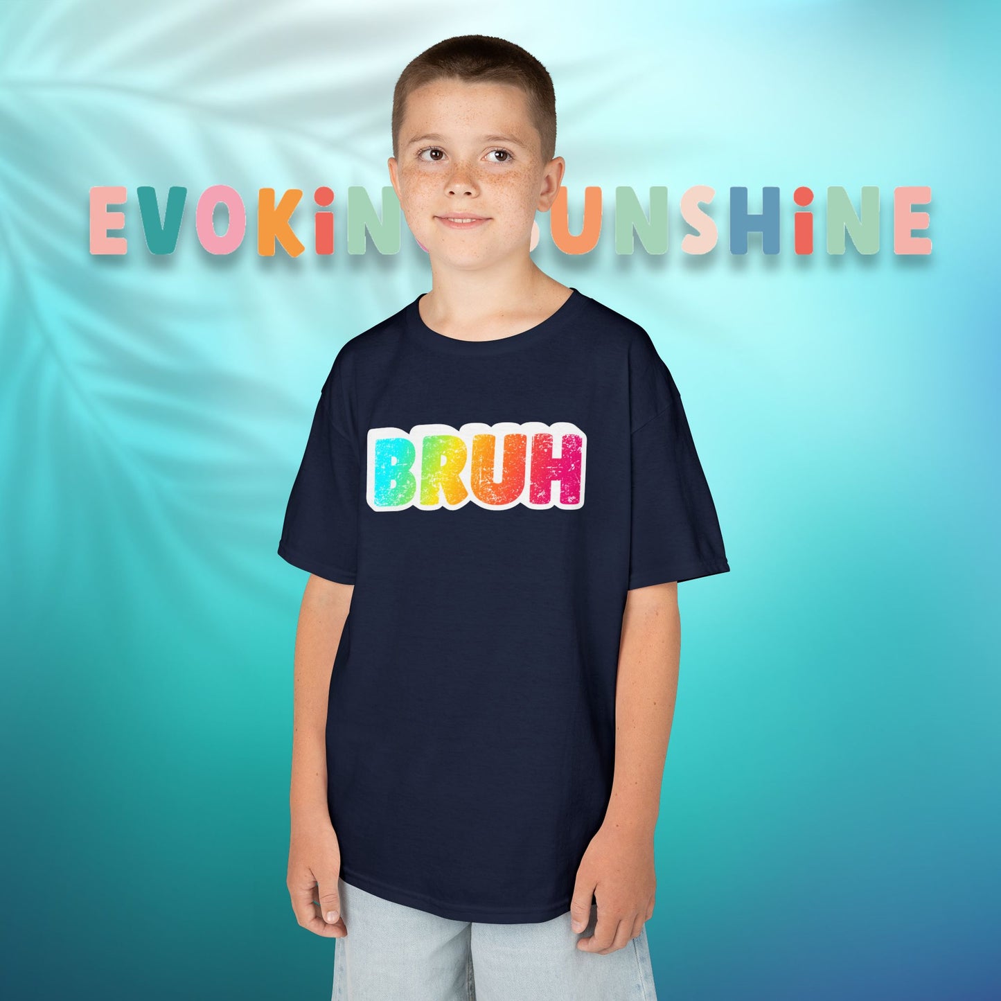Colorful Kids' Bruh Tee - Fun T-Shirt for Playtime, Gifts, and Birthdays, Cool Kids Apparel, Active Wear, Everyday Comfort