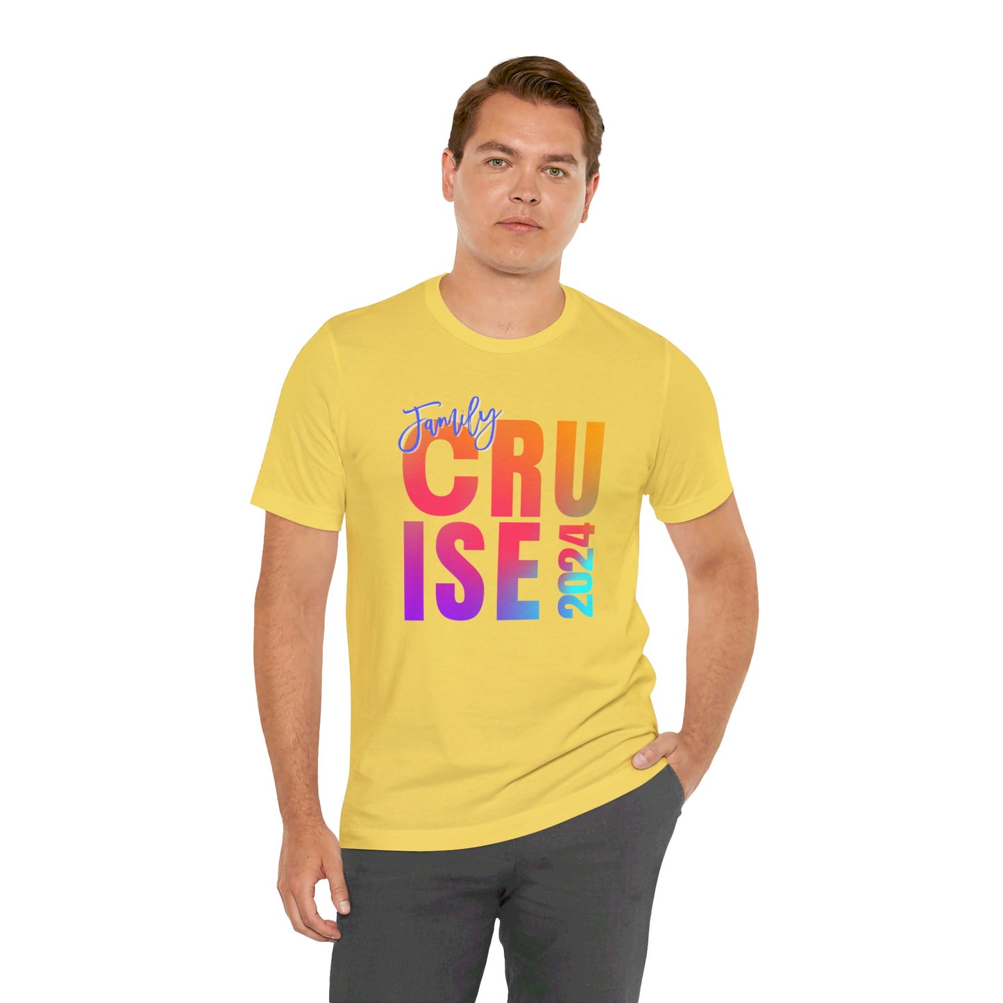 Family Cruise 2024, Adult, Unisex Jersey Short Sleeve Tee, Express Delivery available