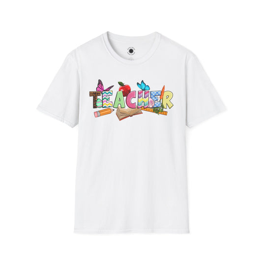 Colorful Teacher Graphic T-Shirt | Fun Gift for Educators