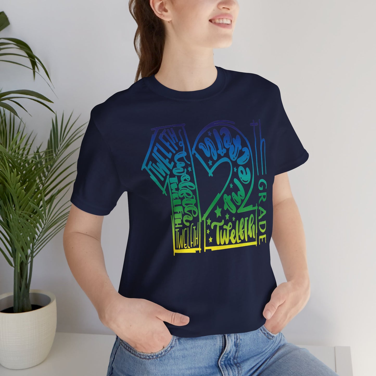 12th Grade Celebration Short Sleeve Tee, High School, School Year, 12 grade, Senior Year, Senior Class
