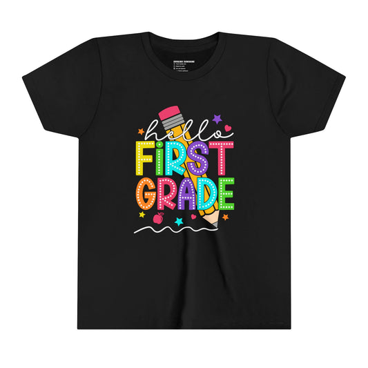 Hello First, Grade Back to School Shirt, 1st Grade, Elementary School