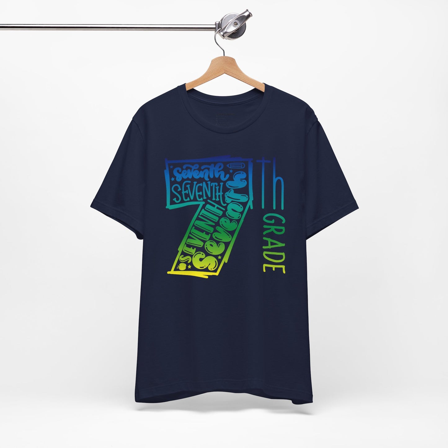 7th Grade Celebration Short Sleeve Tee, Middle School, School Year, Seventh grade
