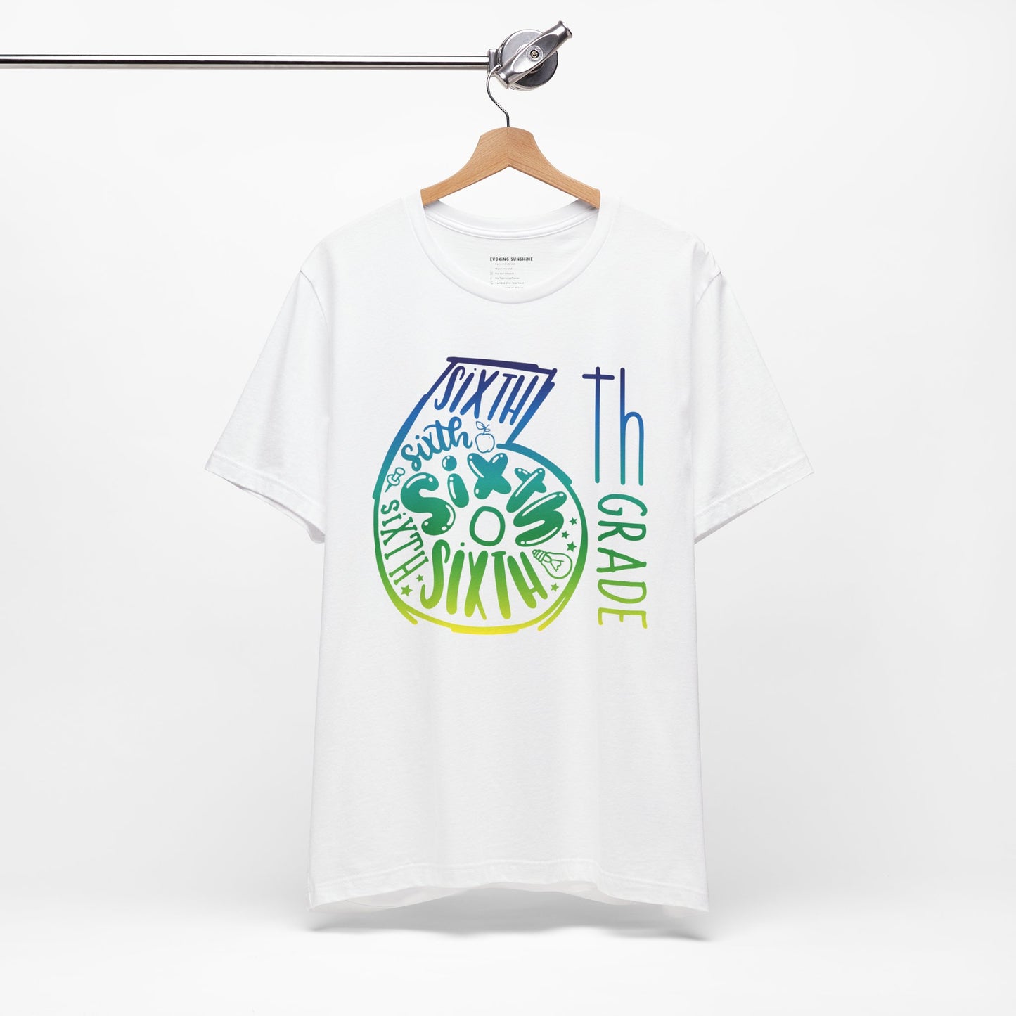 6th Grade Celebration Short Sleeve , Middle School, School Year, Sixth grade; Express Delivery available