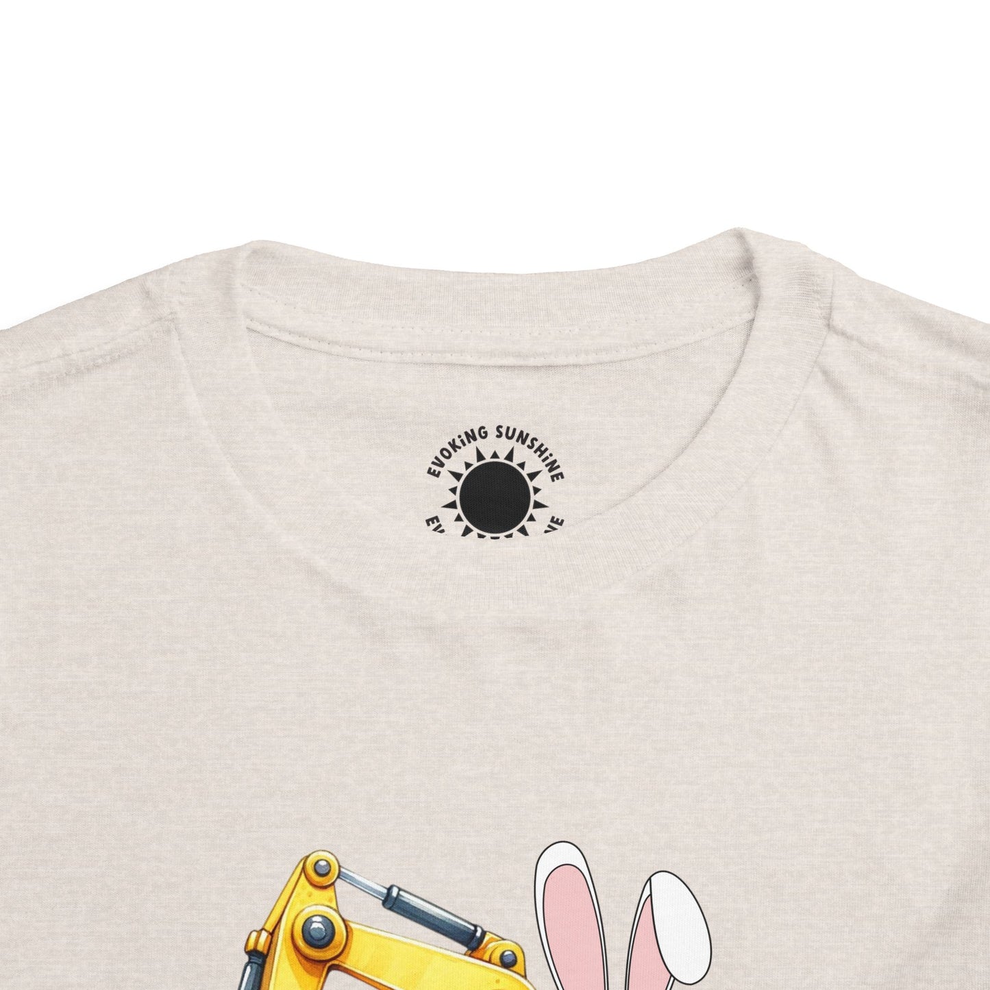 Toddler Easter Bunny Excavator Tee - Fun Spring Kids T-Shirt