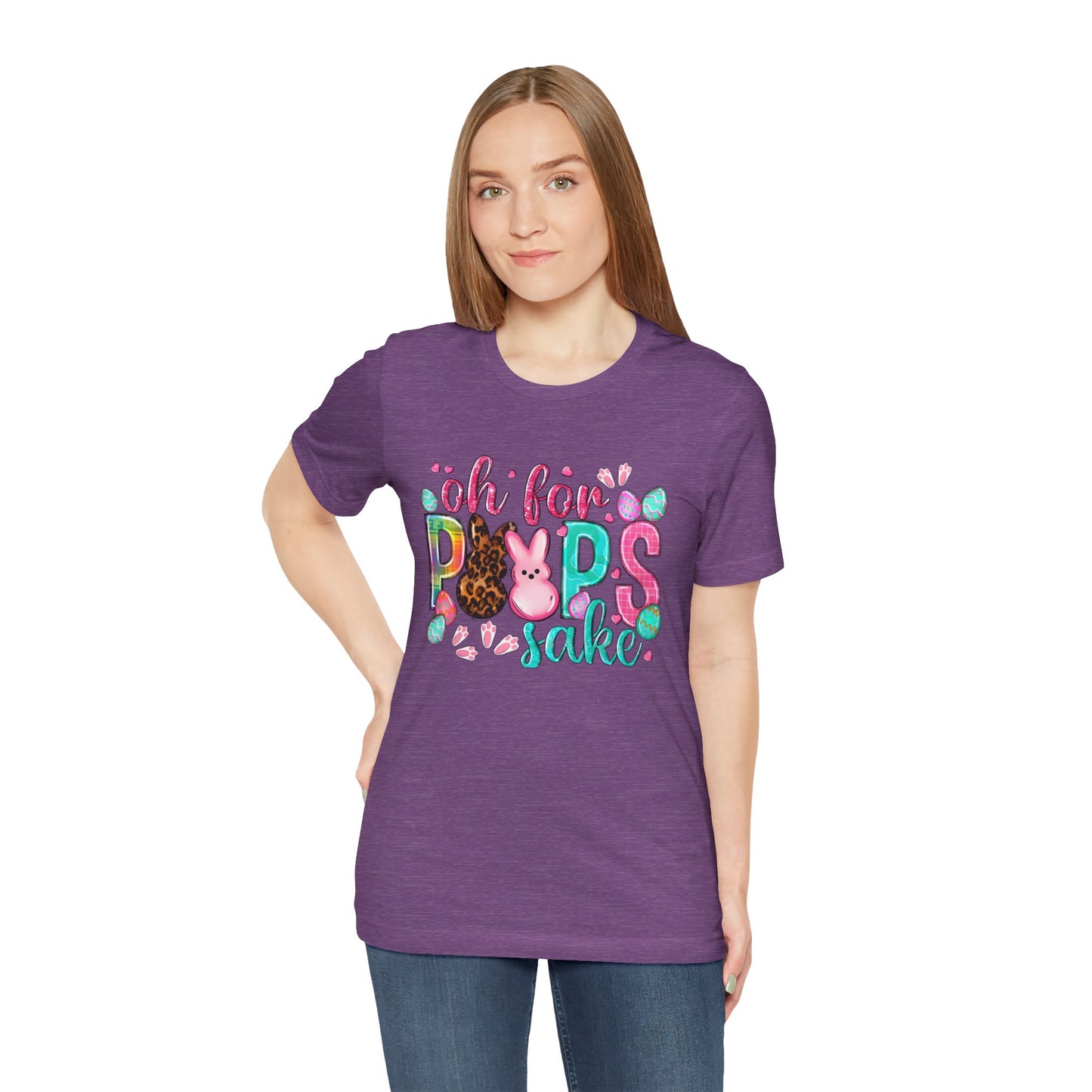 Funny Easter Shirt, Peeps Tee, Oh For Peeps Sake, Unisex T-Shirt, Bella+Canvas, Easter Gift