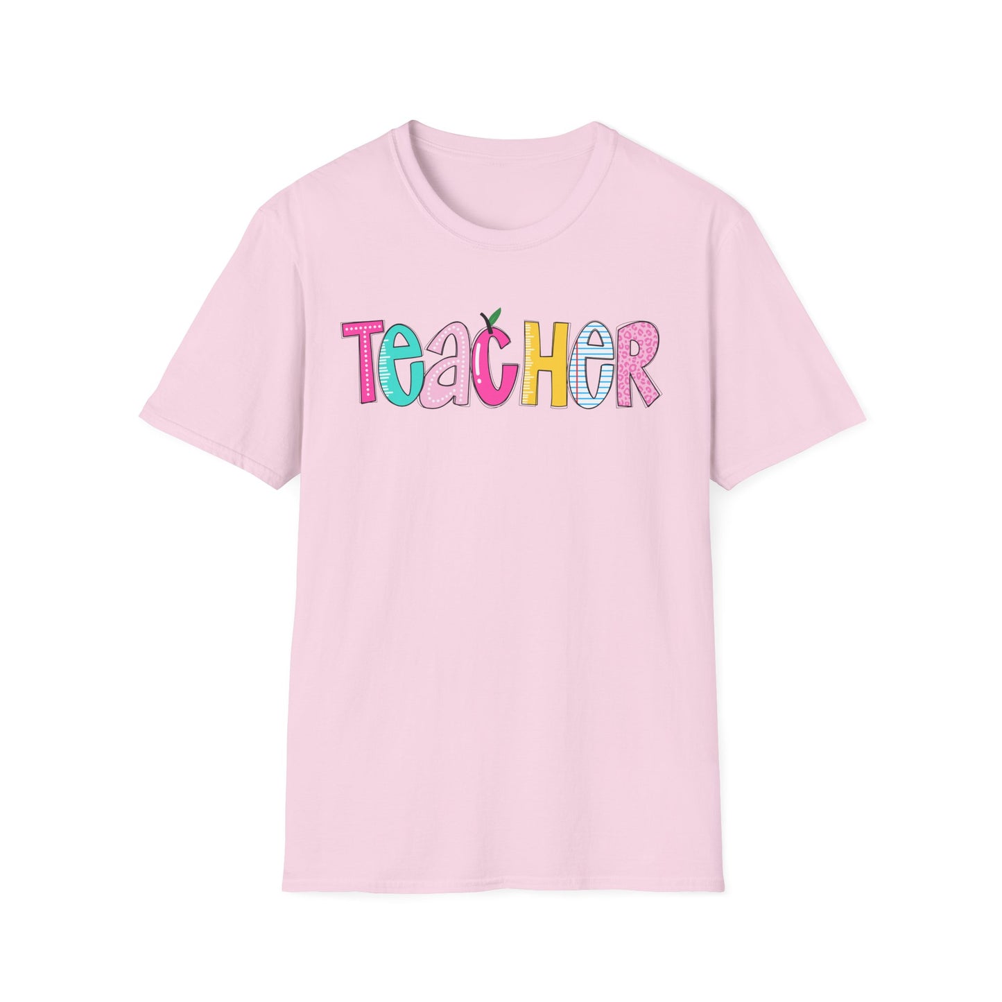 Colorful Teacher T-Shirt, Gift for Teachers, Cute Appreciation Shirt, Back to School Tee, Classroom Outfit, Teacher Gifts
