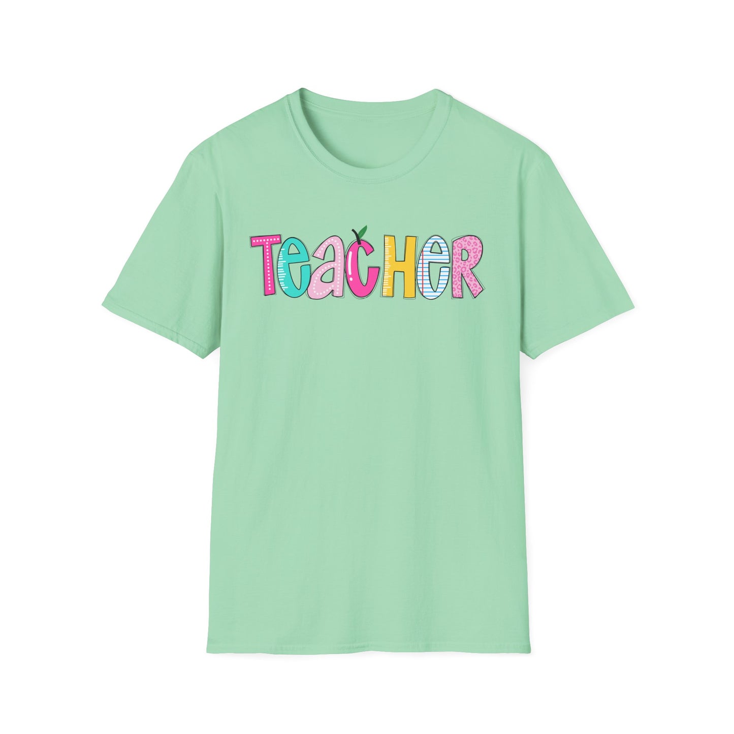 Colorful Teacher T-Shirt, Gift for Teachers, Cute Appreciation Shirt, Back to School Tee, Classroom Outfit, Teacher Gifts