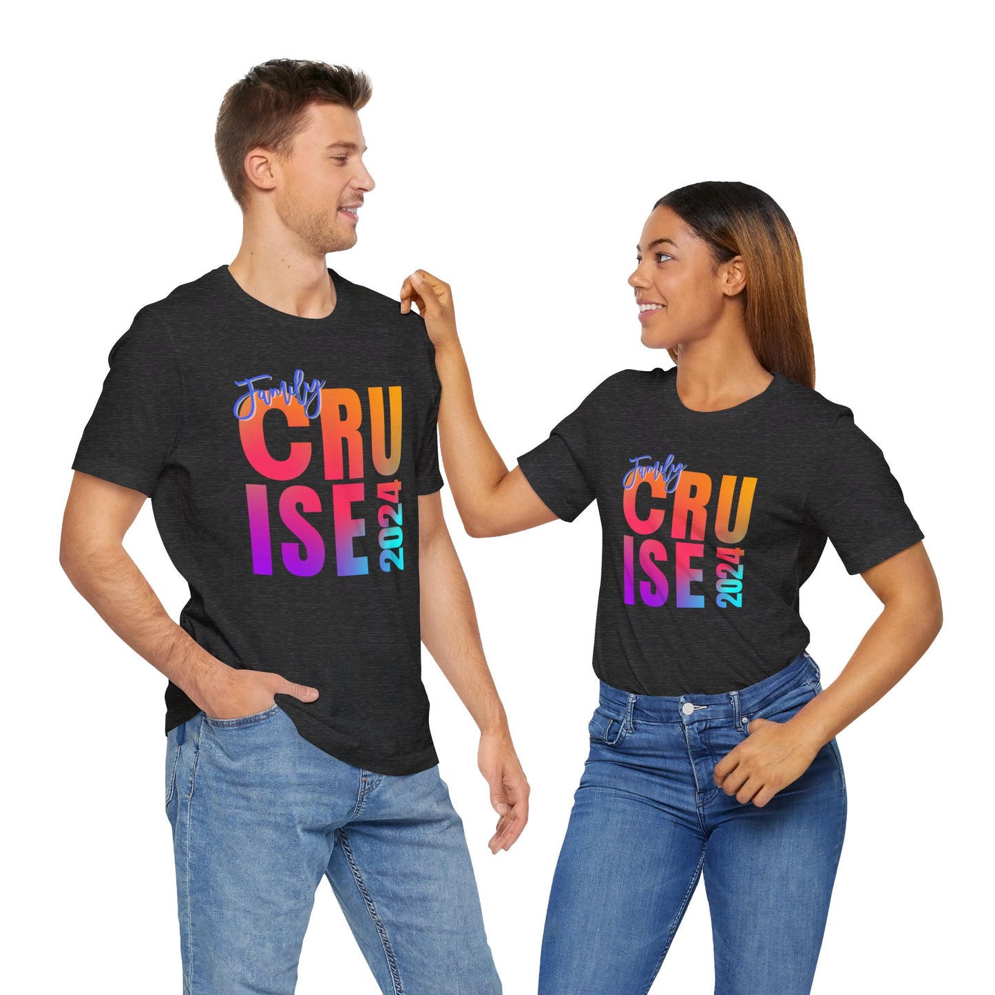 Family Cruise 2024, Adult, Unisex Jersey Short Sleeve Tee, Express Delivery available