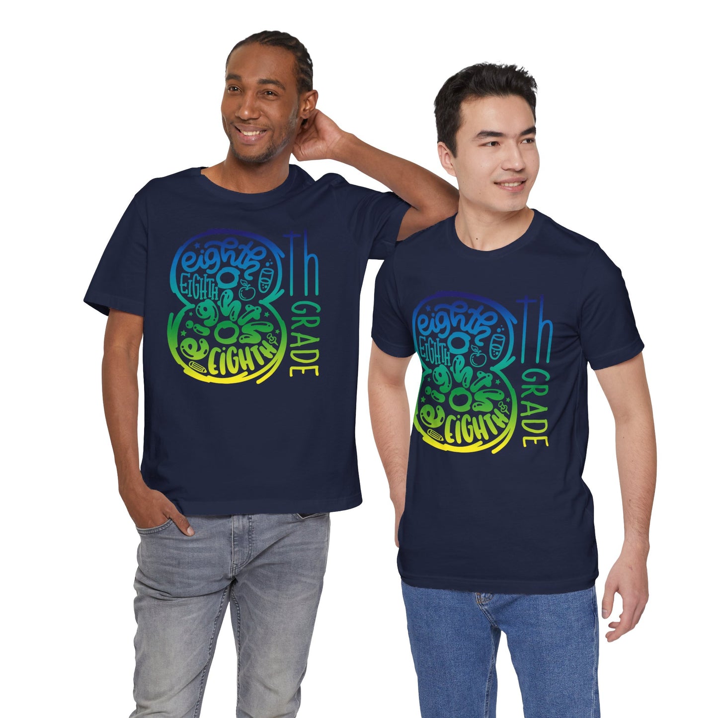 8th Grade Celebration Short Sleeve Tee, Middle School, School Year, Eighth grade