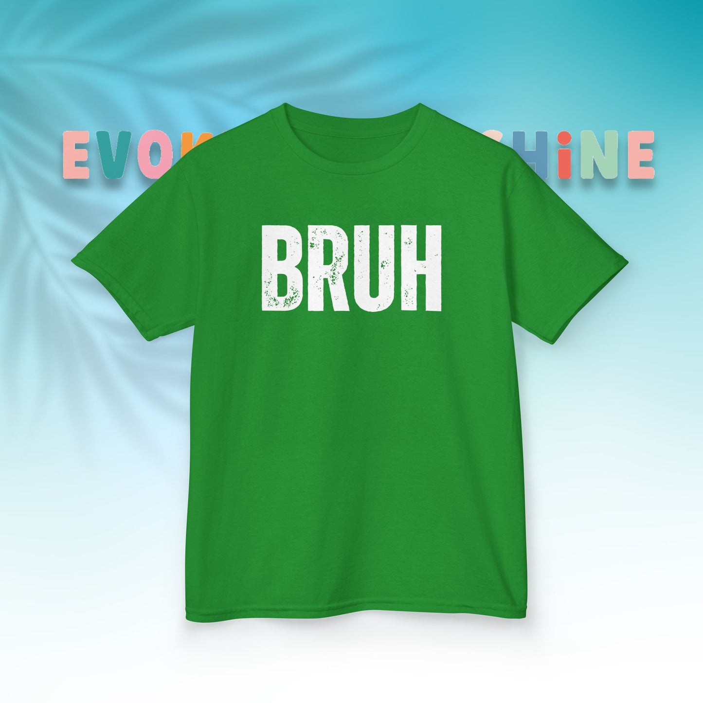 Kids Heavy Cotton™ Tee - Funny 'BRUH' Shirt for Boys & Girls, Casual Kids Wear, Gift for Birthdays, Anniversaries, Humor Apparel