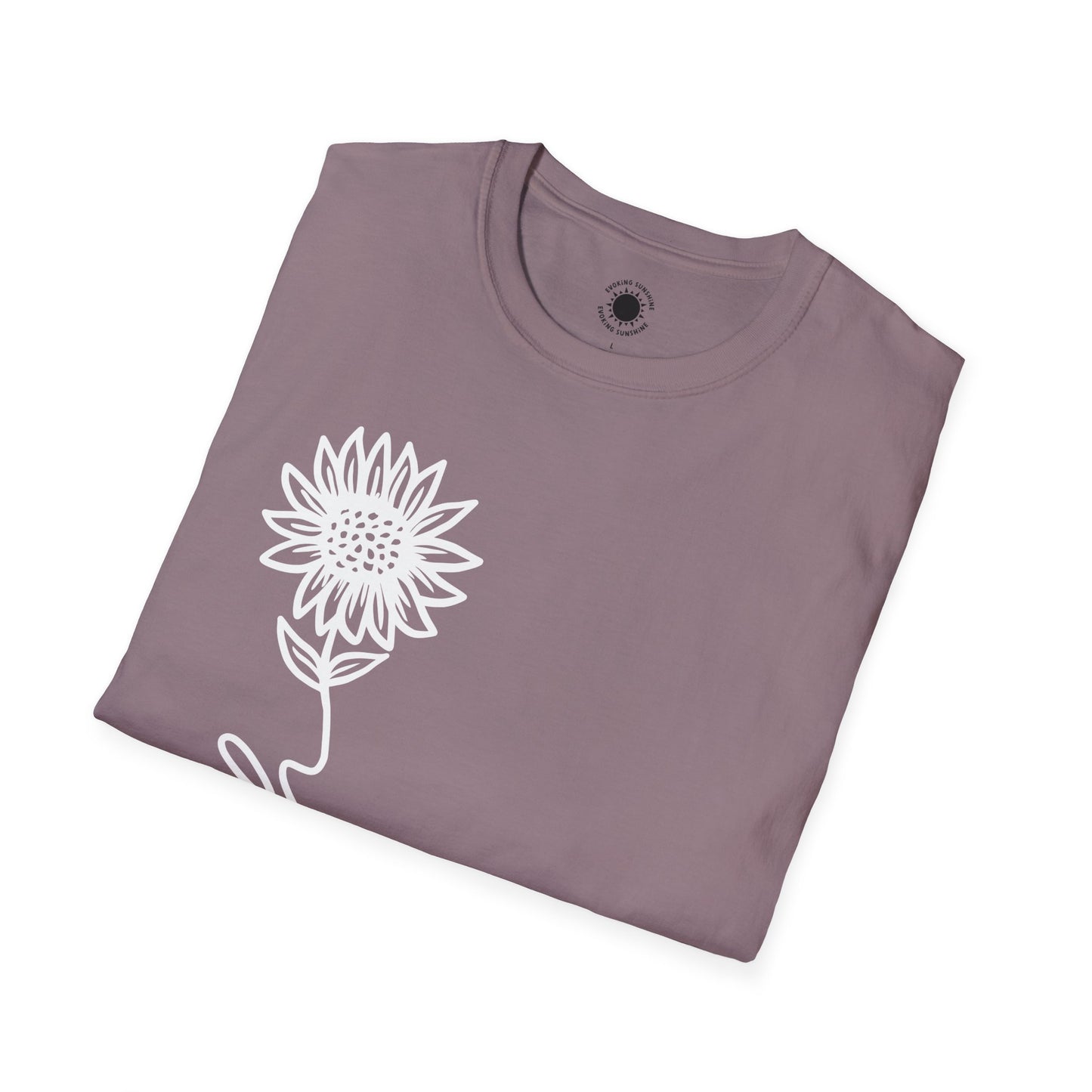 Faith-Inspired Unisex Softstyle T-Shirt - Floral Design for Everyday Wear
