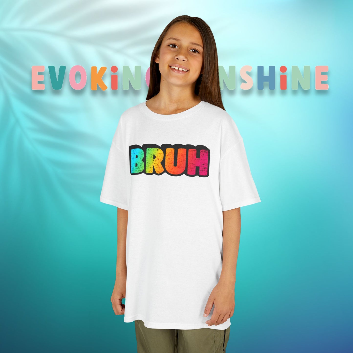 Colorful Kids' Bruh Tee - Fun T-Shirt for Playtime, Gifts, and Birthdays, Cool Kids Apparel, Active Wear, Everyday Comfort