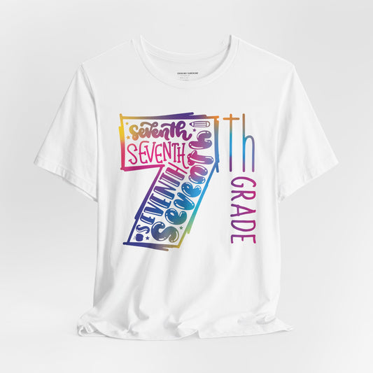 7th Grade Celebration Short Sleeve, Middle School, School Year, Seventh grade