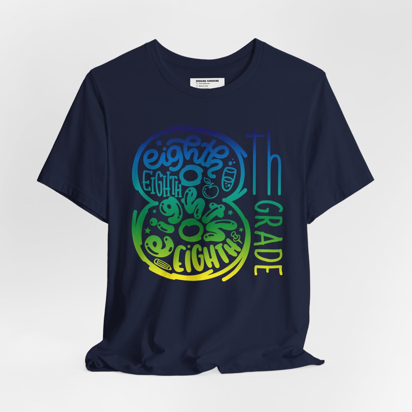 8th Grade Celebration Short Sleeve Tee, Middle School, School Year, Eighth grade