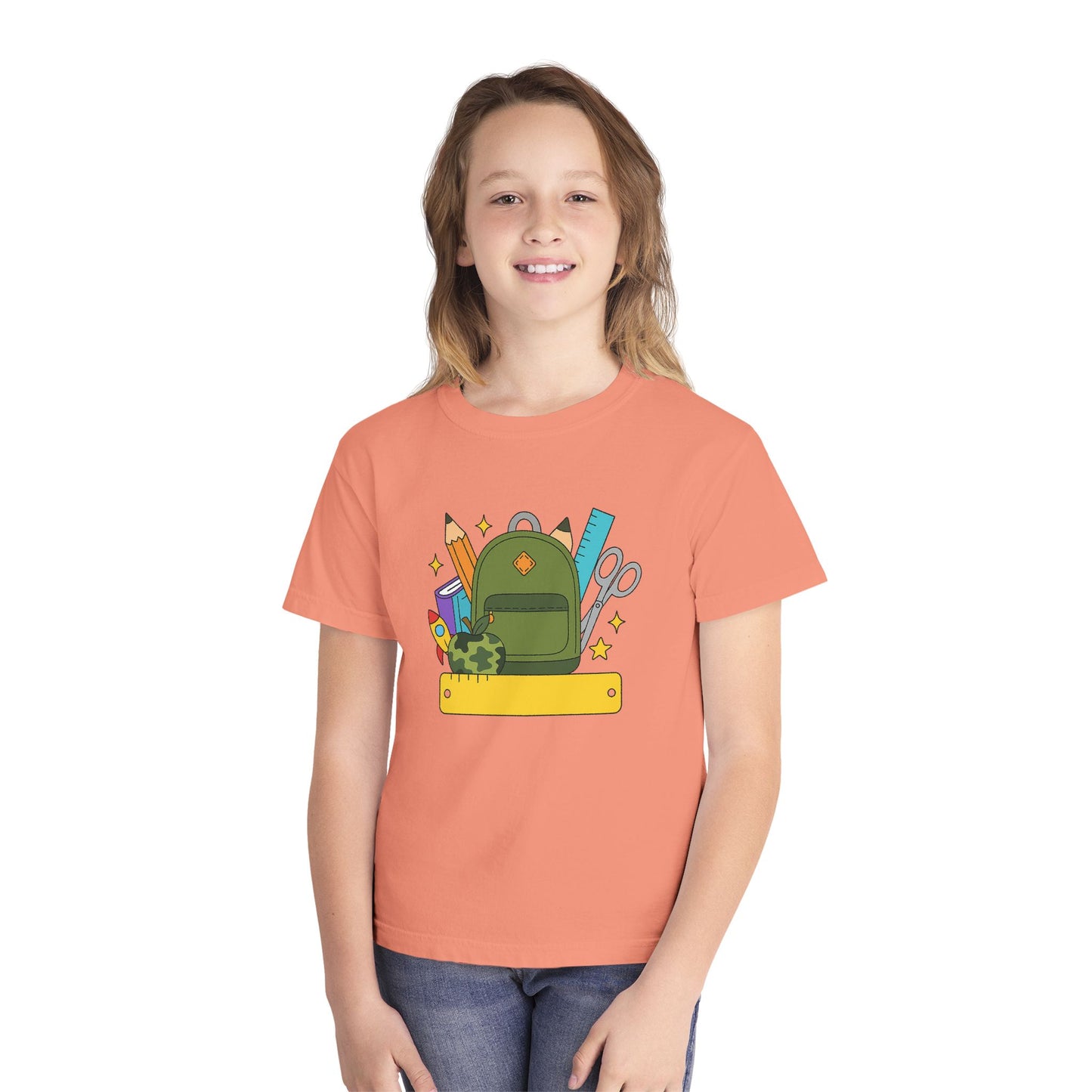 Personalized Boys Back To School Youth Tee, Personalized Boy Shirt, Backpack, Bookbag Shirt