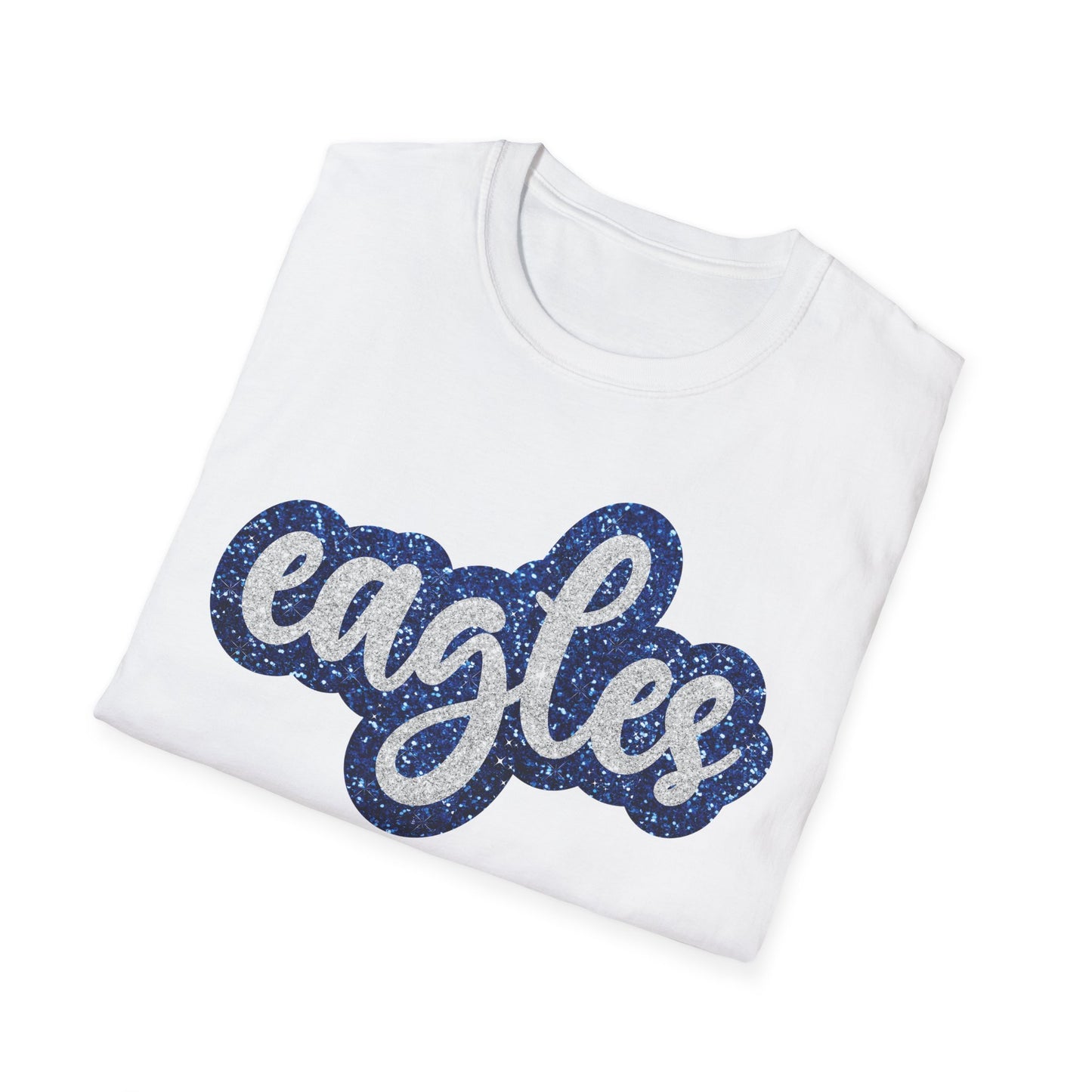 Eagles Faux Glitter Spirit T-Shirt - School - Sports - Celebration - Fan Shirt