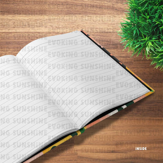 Botanical Watercolor Hardcover Journal Matte, Personalized Notebook, Writing Journal, Custom Diary, Lined Paper, Name, Gift for Writer