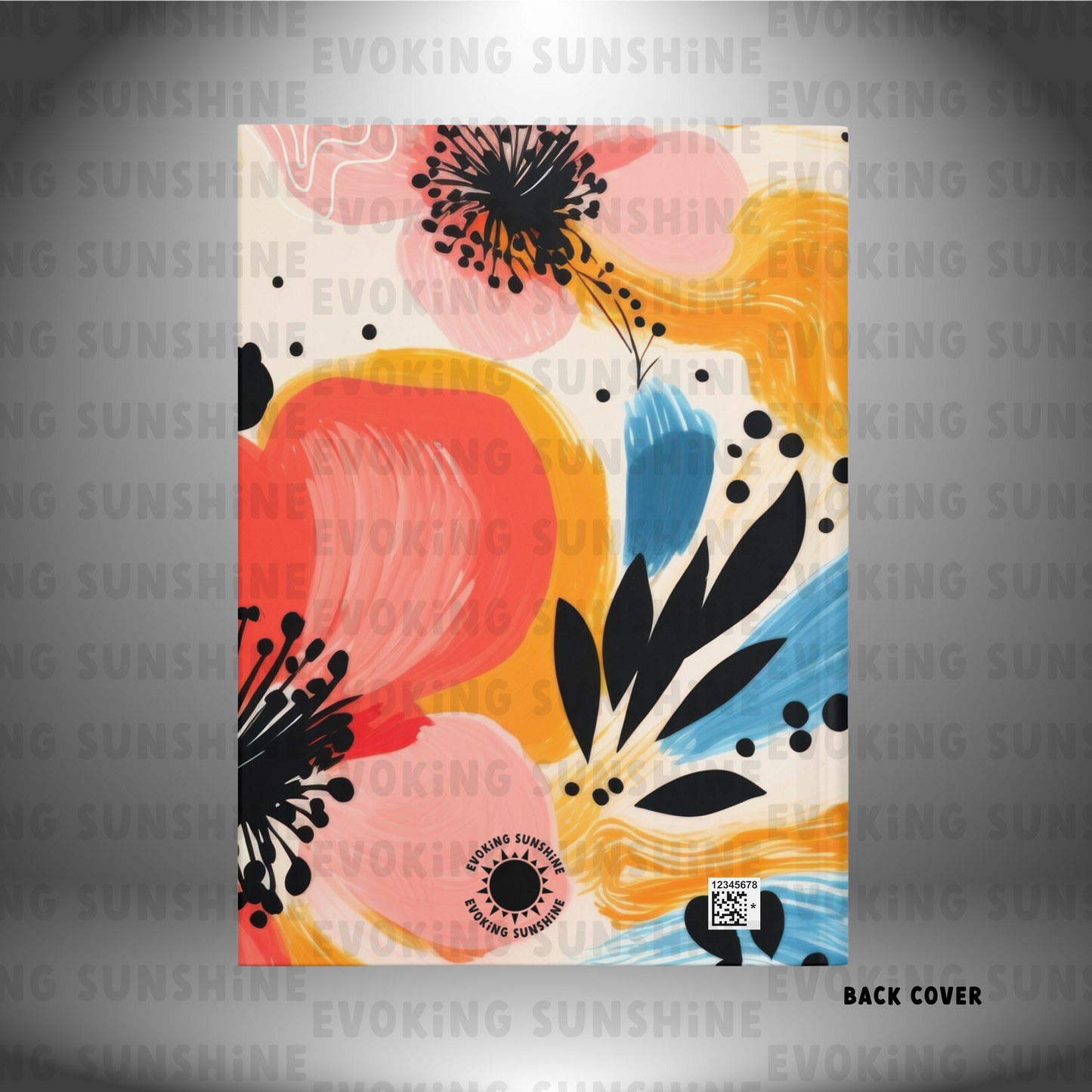 Bold Floral Hardcover Journal Matte, Personalized Notebook, Writing Journal, Custom Diary, Lined Paper, Name, Gift for Writer