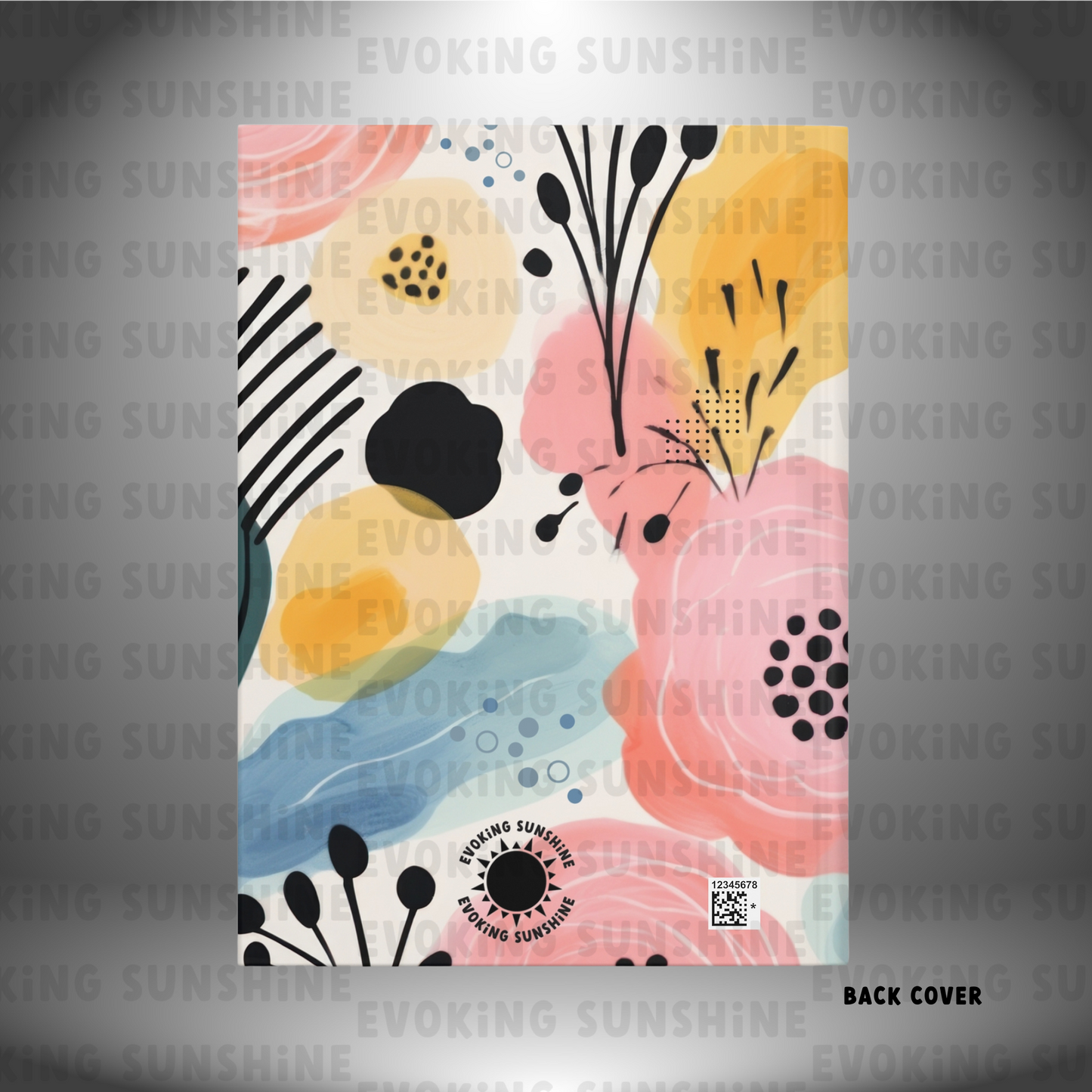 Pastel Floral Hardcover Journal Matte, Personalized Notebook, Writing Journal, Custom Diary, Lined Paper, Name, Gift for Writer