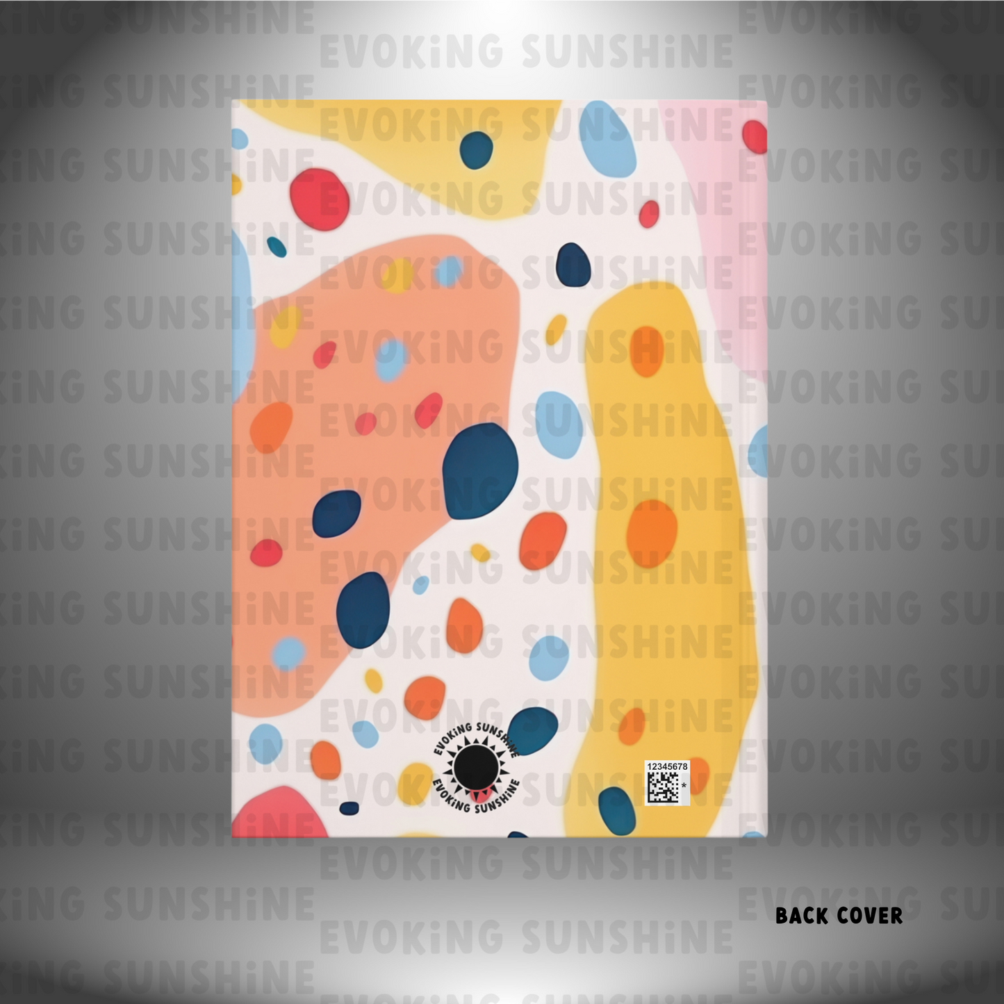 Fun Abstract Spots & Dots Hardcover Journal Matte, Personalized Notebook, Writing Journal, Custom Diary, Lined Paper, Name, Gift for Writer