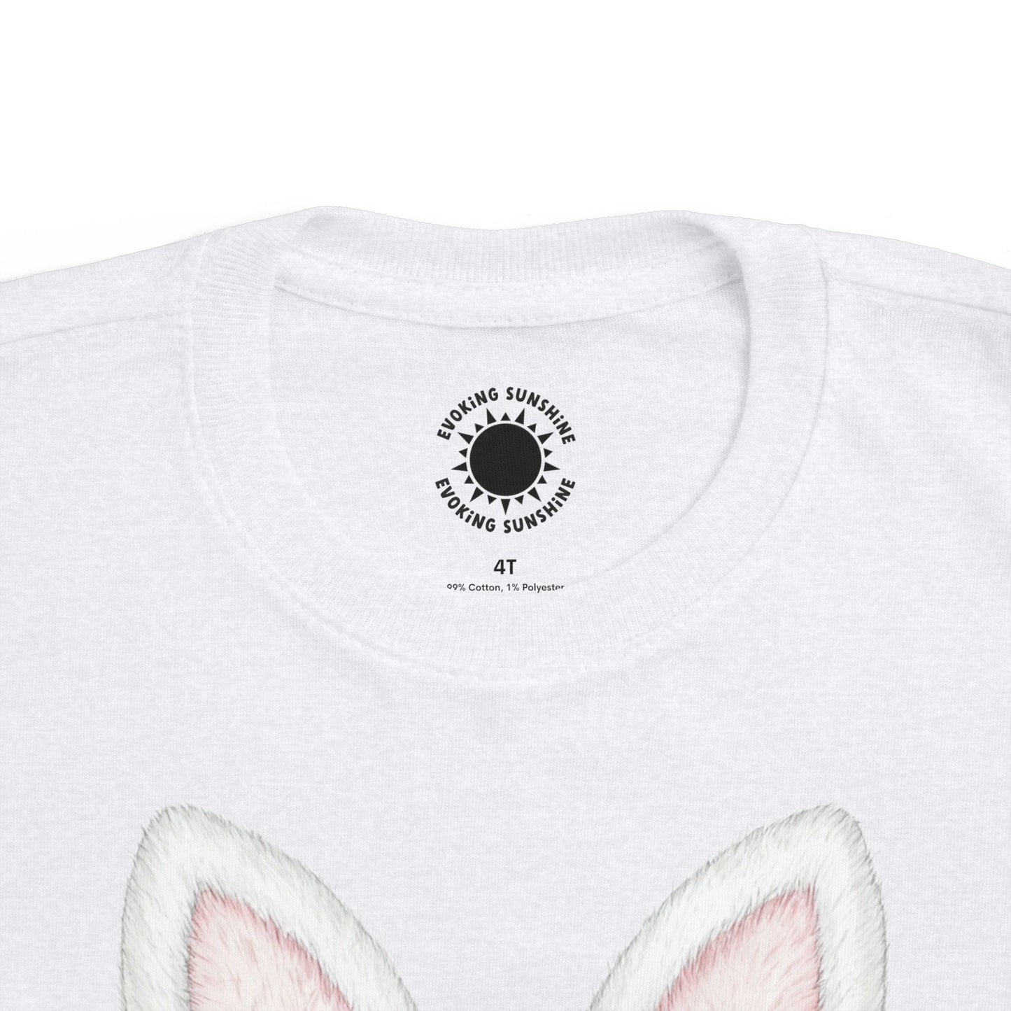 Easter Bunny Tee for Toddlers - Cute Rabbit Ears & Bow Design