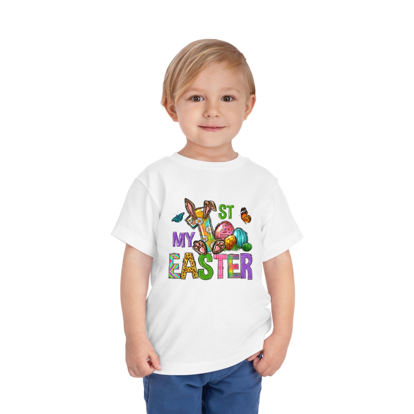 My 1st Easter Toddler Tee - Cute Short Sleeve Easter Celebration Shirt